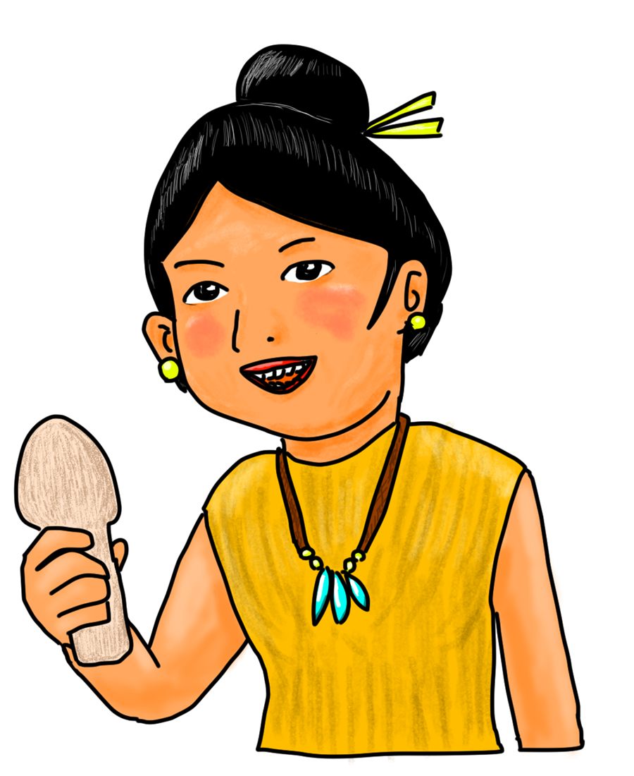 縄文レトロ 女のイラスト